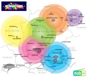 Outreach Dance DAB+ Coverage Map